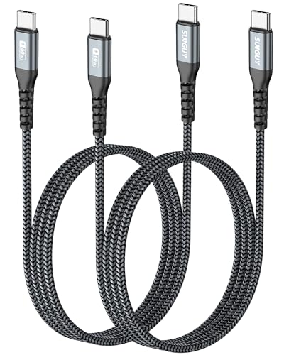 SUNGUY USB C to USB C 3FT [2Pack], USB C Cable 60W PD Fast Charging - color: Grey, size: 3FT