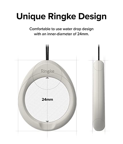 Ringke Camera and Phone Strap [Finger Ring Strap Black & Light Gray] - color: Black & Light Gray