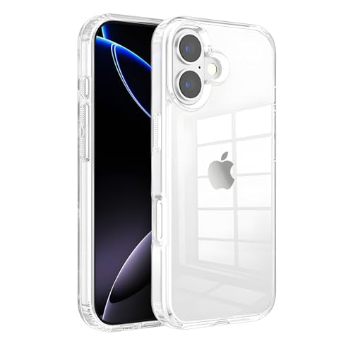 Ultra-Clear Hybrid Case Shockproof & Anti-Yellowing Phone Case | TPU + Acrylic Dual Protection | Slim Fit & Scratch-Resistant Design for iPhone 17 - size: iphone 17