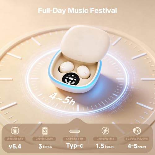 Small Invisible Mini Earbuds Wireless Bluetooth for Small Ear Canals - color: Black
