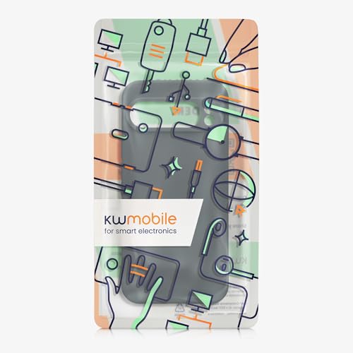 kwmobile Case Compatible with Google Pixel 9 Pro XL Case - Protective Slim TPU Phone Cover - Soft Matte Finish - Dark Slate - color: Dark Slate