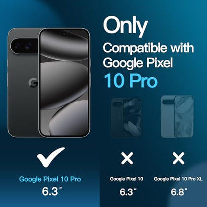JETech Screen Protector for Google Pixel 10 Pro, 2+2 Pack - size: Pixel 10 Pro