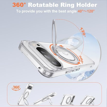 Compatible with Google Pixel 10/10 Pro Case with Stand 6.3",Clear - color: Clear, size: Google Pixel 10/Pixel 10 Pro