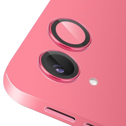 Zeking (2 Set for iPad 11 A16 2025 Camera Lens Protector, Scratch-Resistant HD Clarity Ultra-Thin 9H Tempered Glass with Aluminum Edging, Individual Metal Lens Cover(Red) - color: Red
