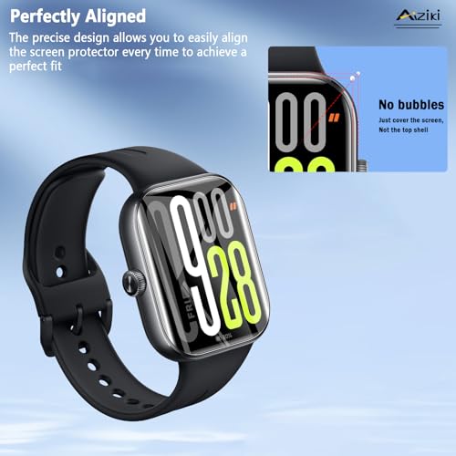 6 Pack Compatible for Xiaomi Redmi Watch 5 Screen Protector, Flexible TPU Film [Not Glass], Full Coverag, HD Clear Easy Install, Bubble Free for Redmi Watch 5 Screen Protector - size: RM6-Redmi Watch 5-Z-1
