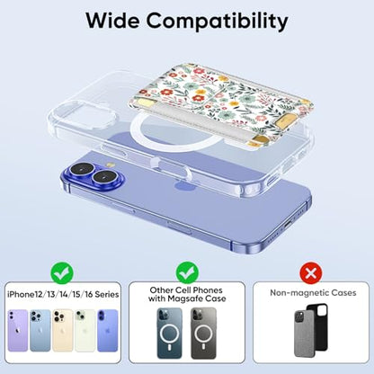 FINPAC MagSafe Wallet Magnetic Card Wallet Holder for Women Men - color: Spring