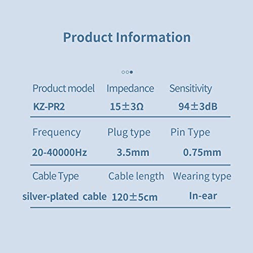 KZ x HBB PR2 in Ear Monitor Earphones 13.2mm Planar Magnetic Driver HiFi Wired Headphone Noise Cancelling IEM Earbuds with Detachable 2 Pin Silver-Plated Cable for Audiophile (Without Mic) - color: SolidBlack