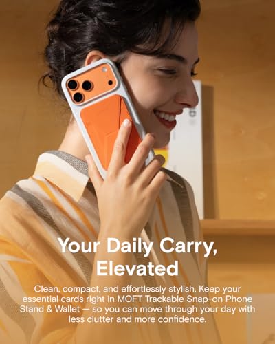 MOFT MagSafe Wallet Stand with Apple Find My, Ultra-Slim Trackable Strong Magnetic Phone Card Holder, 3-in-1 Multi-Angle Adjustable Phone Stand for iPhone 18/17/16/15/14/13 Series, Misty Cove - color: Misty Cove