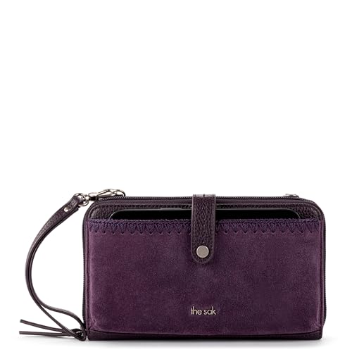 The Sak Iris Smartphone Crossbody Purse - Small Women's Cellphone Bag & Wallet For Everyday- Convertible Wristlet With Zipper | Fits Most Smartphones, Card Slots & Zip Pocket, Detachable Wristlet & Crossbody Straps, Hands-Free for Travel & Errands - color