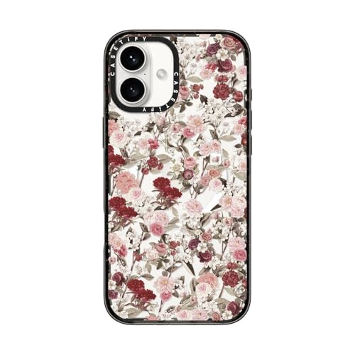 CASETiFY for iPhone 16 Plus Case - Impact Compatible with MagSafe | 8.2 ft. 4x Military Grade Drop Protection | VINTAGE FLOWER MONDAY | Black - color: 24. VINTAGE FLOWER MONDAY, size: Iphone 16 Plus (6.7")