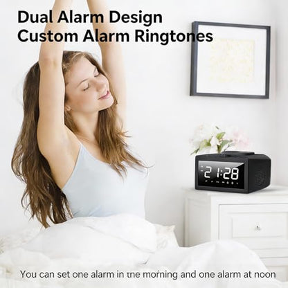 Multifunctional Wireless Charger, Wireless Charging Station with Time and Alarm Clock, Charging Dock with Bluetooth Speaker, 15W Wireless Fast Charging, All-in-One Charging Base,S31 Black. - color: Multifunctional Alarm Clock S31 Black