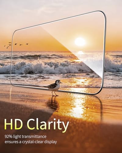 for iPhone 17 Pro Max Screen Protector, 3 Pack, Military Grade Shatterproof, [Full Coverage] [Scratch Resistant] 9H+ Hardness Tempered-Glass Film, HD Clear, 6.9 inch