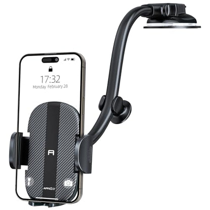 APPS2Car Gooseneck Car Phone Holder Dashboard Windshield Mount Flexible Arm