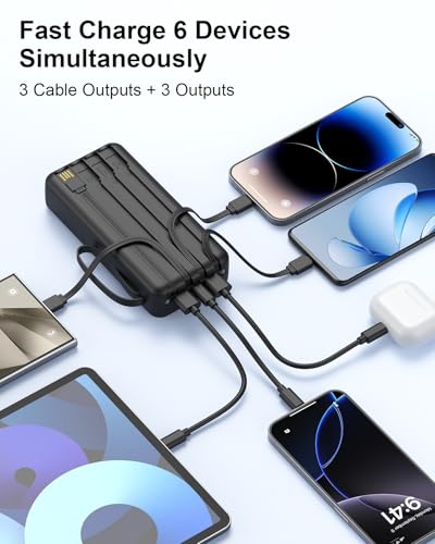 Portable Charger 27000mAh 30W Fast Charging Power Bank - color: Black, size: 27000Mah