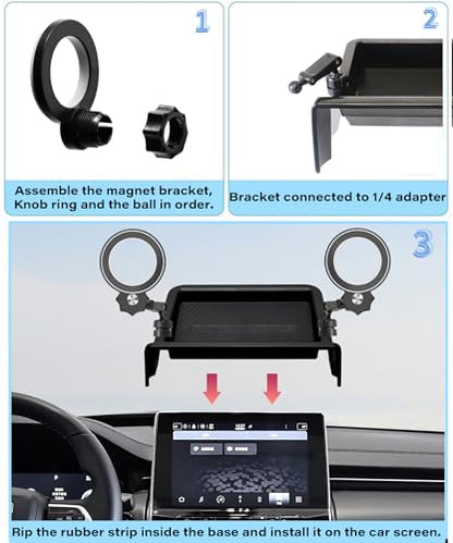 Car Phone Holder for 2022-2026 Jeep Compass 10.1-inch Screen Accessories - size: for 2022-2026 Jeep Compass(10.1 Inch+Storage Tray)