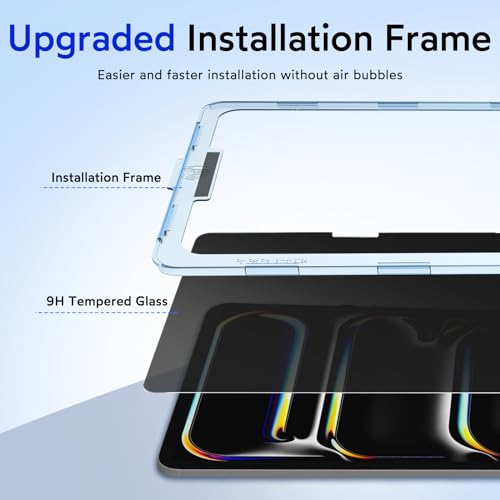 MOBDIK Privacy Screen Protector for iPad Pro 13 inch M5 2025 / M4 2024 - size: iPad Pro 13" 2025/2024