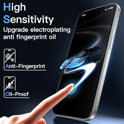 JETech 3D 9H+ Anti-Reflective Screen Protector for iPhone 17e/16e - size: iPhone 17e/16e