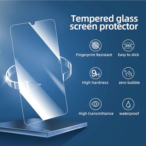 NEW'C 3 Pack Designed for Samsung Galaxy A17 2025, Galaxy A16 5G, Galaxy A26 5G Screen Protector Tempered Glass, Bubble Free, Ultra Resistant - size: A16 6.7 inches