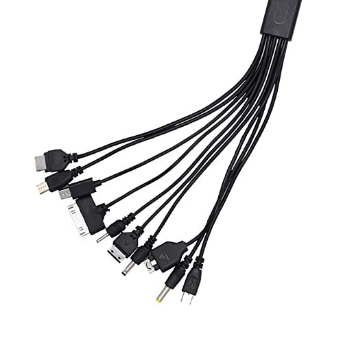 10 in 1 Multi Universal USB Charging Cable - color: Black