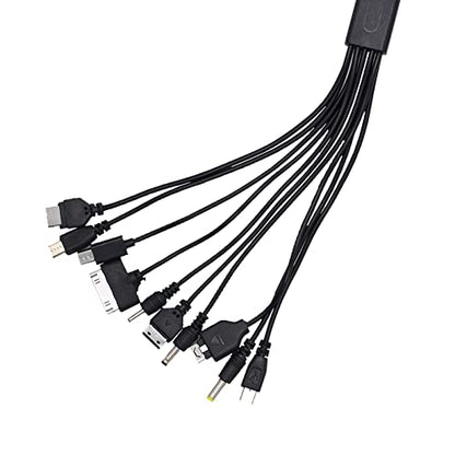 10 in 1 Multi Universal USB Charging Cable - color: Black