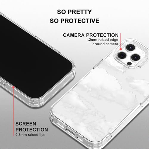 MOSNOVO Case for iPhone 12 & iPhone 12 Pro, [Buffertech 6.6ft Military-Grade Drop Protection] [Anti Peel Off Tech] Clear TPU Bumper Phone Case Cover Design - Cloud - color: Clear - Cloud, size: iPhone 12 / iPhone 12 Pro