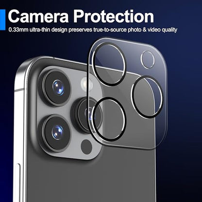 Ailun Screen Protector + Camera Lens Protector for iPhone 16 Pro, 3+3 Pack