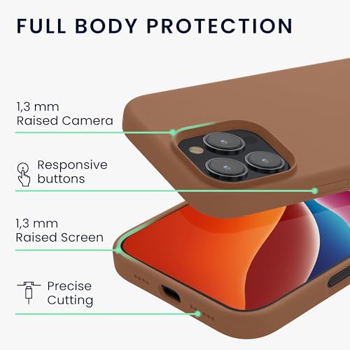kwmobile Case Compatible with Apple iPhone 16 Pro Case - TPU Silicone Phone Cover with Soft Finish - Cappuccino - color: Cappuccino, size: iPhone 16 Pro