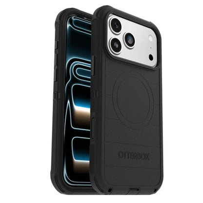 OtterBox iPhone 17 Pro Max Defender Pro Series Case - Black | Tough, Rugged & Durable iPhone Case, Snaps on MagSafe, Multi-Layer, Impact Absorbing iPhone Case - color: Black, style: iPhone 17 Pro Max
