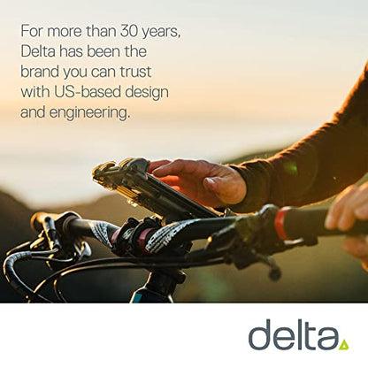 Bike Phone Mount by Delta Cycle - Bicycle Phone Holder Adjusts to Any Handlebar & Fits Any Phone or iPhone - Universal and Easily Accessible Bike Accessories for Adult Bikes