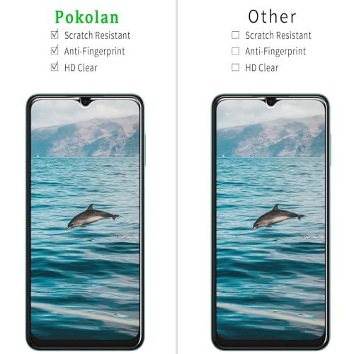Pokolan Screen Protector for Samsung Galaxy A13 5G Tempered Glass Film - size: Galaxy A13