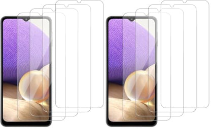 8 Pack Glass Screen Protector Compatible for Samsung Galaxy A32 5G [Not for A32 4G][9H Hardness]-HD Screen Tempered Glass,[Case Friendly] SM-A326 A326U A326U1 A326T A326W - size: Galaxy A32 5g (Pack of 2)
