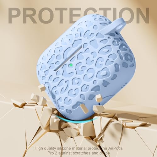 Leopard Engraved for Airpods Pro 2nd Generation Case/Soft Silicone Compatible with Apple Airpods Pro 2nd Generation Cover,Front LED Visible.Lalic - color: Lalic, size: Airpods Pro 2/1 Case