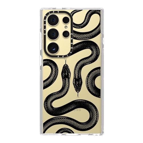 CASETiFY for Galaxy S24 Ultra Case - Impact Clear | Not Yellowing | 6.6 ft. Drop Protection | Black Kingsnake | Clear - color: Black Kingsnake, size: Galaxy S24 Ultra