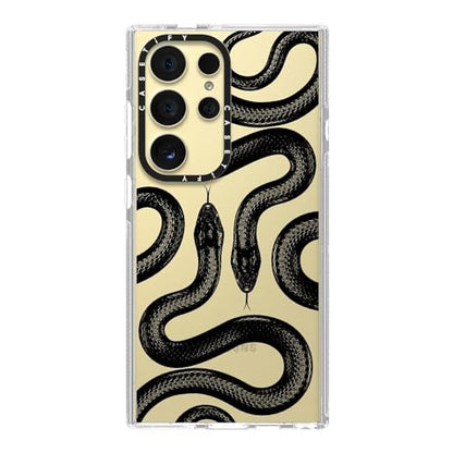 CASETiFY for Galaxy S24 Ultra Case - Impact Clear | Not Yellowing | 6.6 ft. Drop Protection | Black Kingsnake | Clear - color: Black Kingsnake, size: Galaxy S24 Ultra
