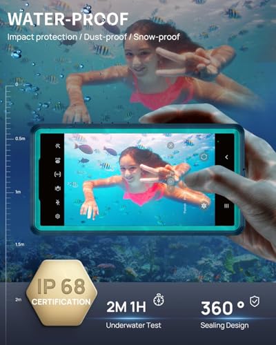 Lanhiem Magnetic for Samsung Galaxy S25 Ultra Case, IP68 Waterproof Dustproof Case, [Compatible with Magsafe] [Built-in Lens & Screen Protector] Full Body Shockproof Rugged Phone Cover 6.9 inch, Blue - size: for Galaxy S25 Ultra