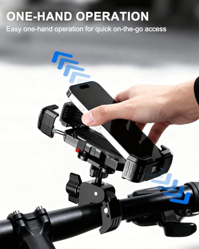 Motorcycle Phone Mount Vibration Dampener, Bike Phone Holder With Handlebar - color: Clamp Base