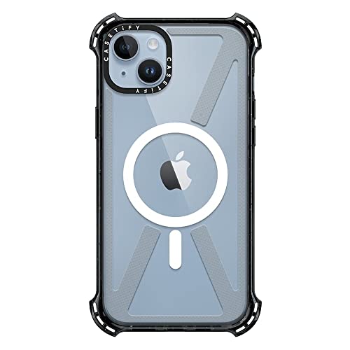 CASETiFY for iPhone 14 Plus Case - Bounce Compatible with MagSafe | Shockproof | 21.3 ft. 6x Military Grade Drop Protection | Black - color: Clear Black, size: Iphone 14 Plus (6.7")