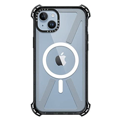 CASETiFY for iPhone 14 Plus Case - Bounce Compatible with MagSafe | Shockproof | 21.3 ft. 6x Military Grade Drop Protection | Black - color: Clear Black, size: Iphone 14 Plus (6.7")