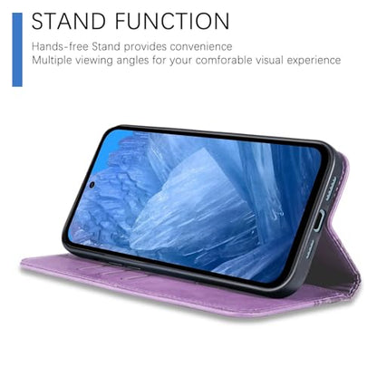 Wallet Case for Google Pixel 9/9 Pro 2024 6.3 inch - [Strong Magnetic] PU Leather Folio Flip Case with Card Holder Kickstand Protective Phone Cover - Purple - color: Purple, size: Google Pixel 9/9 Pro 6.3"