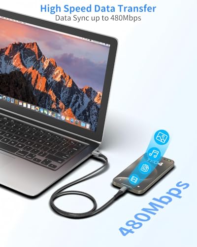 USB C to USB C Cable 3FT, 2 Pack 60W/3A USB C to C Fast Charging Cord - size: 3 Feet, style: USB C to USB C