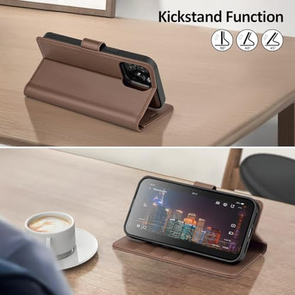 Shieldtop Compatible with MagSafe iPhone 13 Pro Max Wallet Case,Coffee - color: Coffee, size: iPhone 13 Pro Max - 6.7"