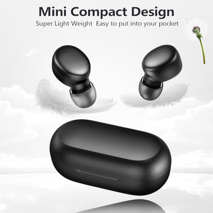 MOZOTER Mini Wireless Earbuds Bluetooth 5.3 in Ear Headphones Headsets - color: Black