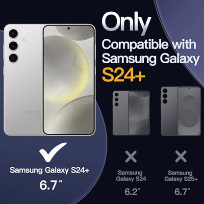 JETech Magnetic Case for Galaxy S24 Plus, Compatible with MagSafe, Clear | Shockproof Protective Phone Cover, Scratch Resistant Clear Back - color: Clear, size: Galaxy S24 Plus