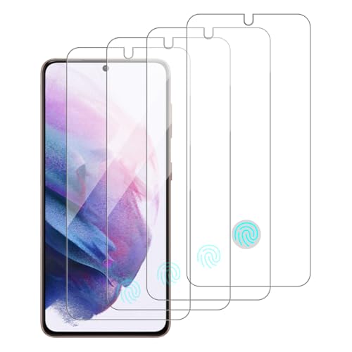 4 Pack Glass Screen Protector Compatible for Samsung Galaxy S21 5G / SM-g991u [9H Hardness]-HD Screen Tempered Glass, Scratch Resistant,Easy Install [Case Friendly] - size: Galaxy S21 5G