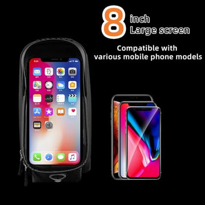 Yi Dong Waterproof Bike Phone Bag, Front Frame Pouch with Touchscreen | Secure Top Tube Storage, Fits Phones Under 8" – Ride Safe