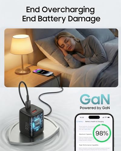 30W USB C Charger Block for iPhone 17 16 15 Pro Max Fast Charging - size: 1 unit