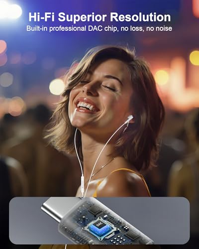 iPhone 17e 17 Headphones Wired USB C Ear Buds for i Phone 18 Pro Max 17pro - color: White