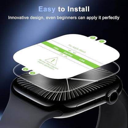 8 Pack Screen Protector for Apple Watch Series 11/10 42mm | HD Clear Flexible Soft Film for iWatch Series 11/10, Anti Scratch Resistant Anti Fingerprint Touch Sensitive Bubble Free - size: For Apple Watch Series 11/10 42mm 1.65 Inch