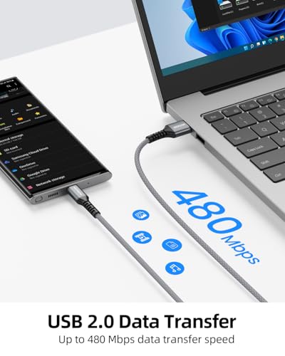 Short USB A to USB C Cable 18 inch 3Pack, 1.5FT USBC Cable 3A Fast Charging - color: Grey+White, size: 1.5FT