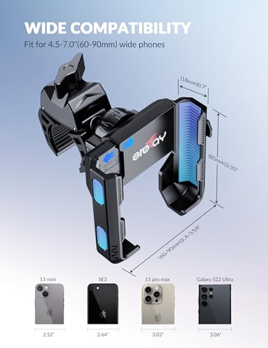 Grefay Bike Phone Mount for Electric, Mountain, Scooter, and Dirt Bikes - color: Grey